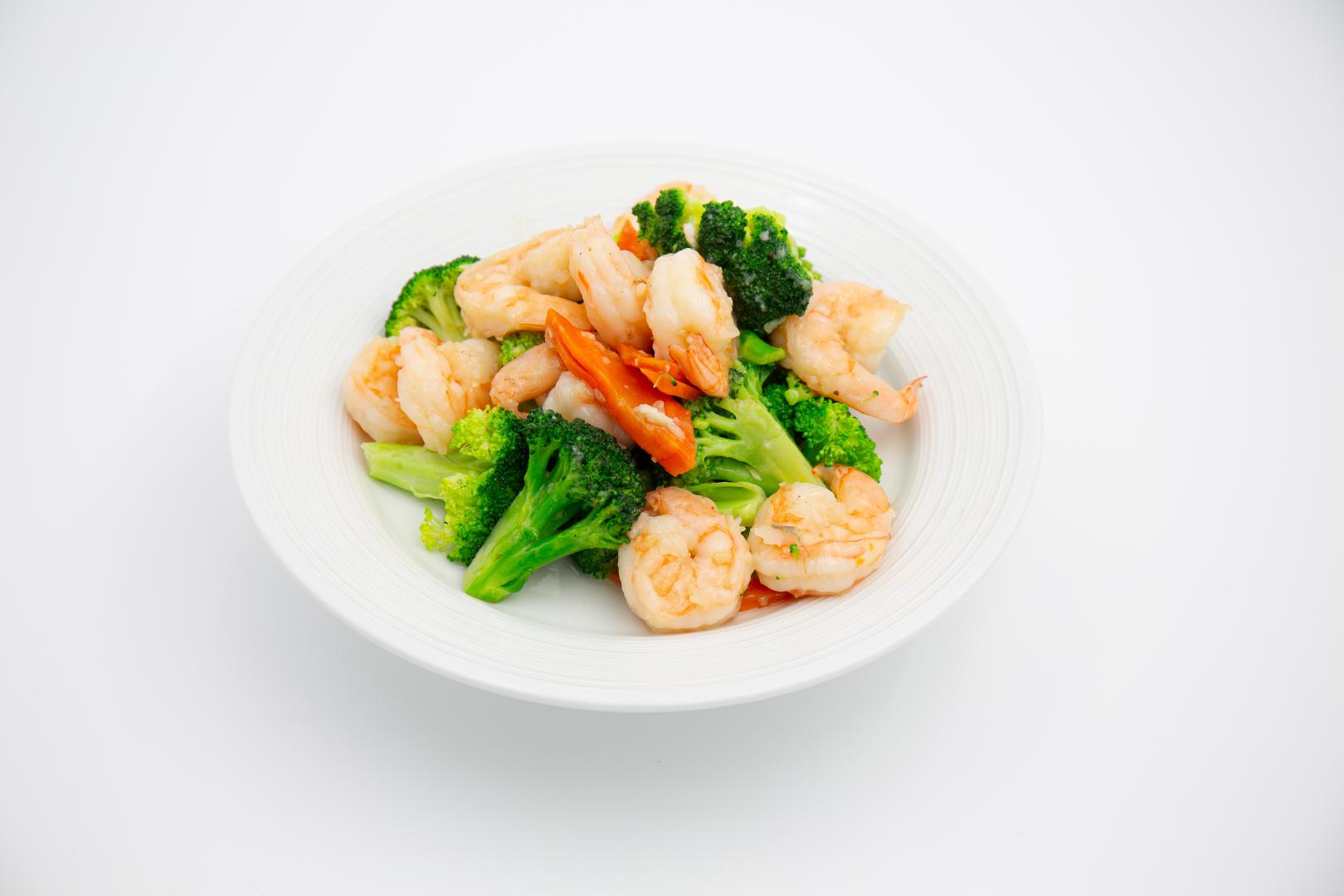 sauteed shrimp with  broccoli